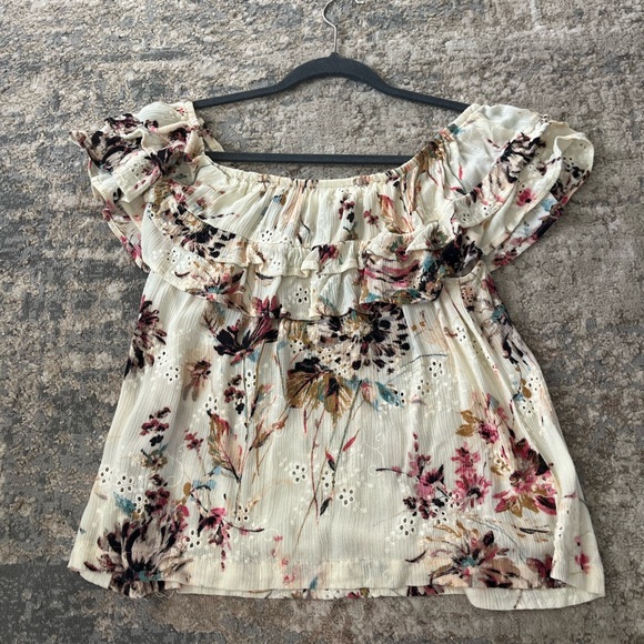 Floral Off the Shoulder top - Picture 2 of 3